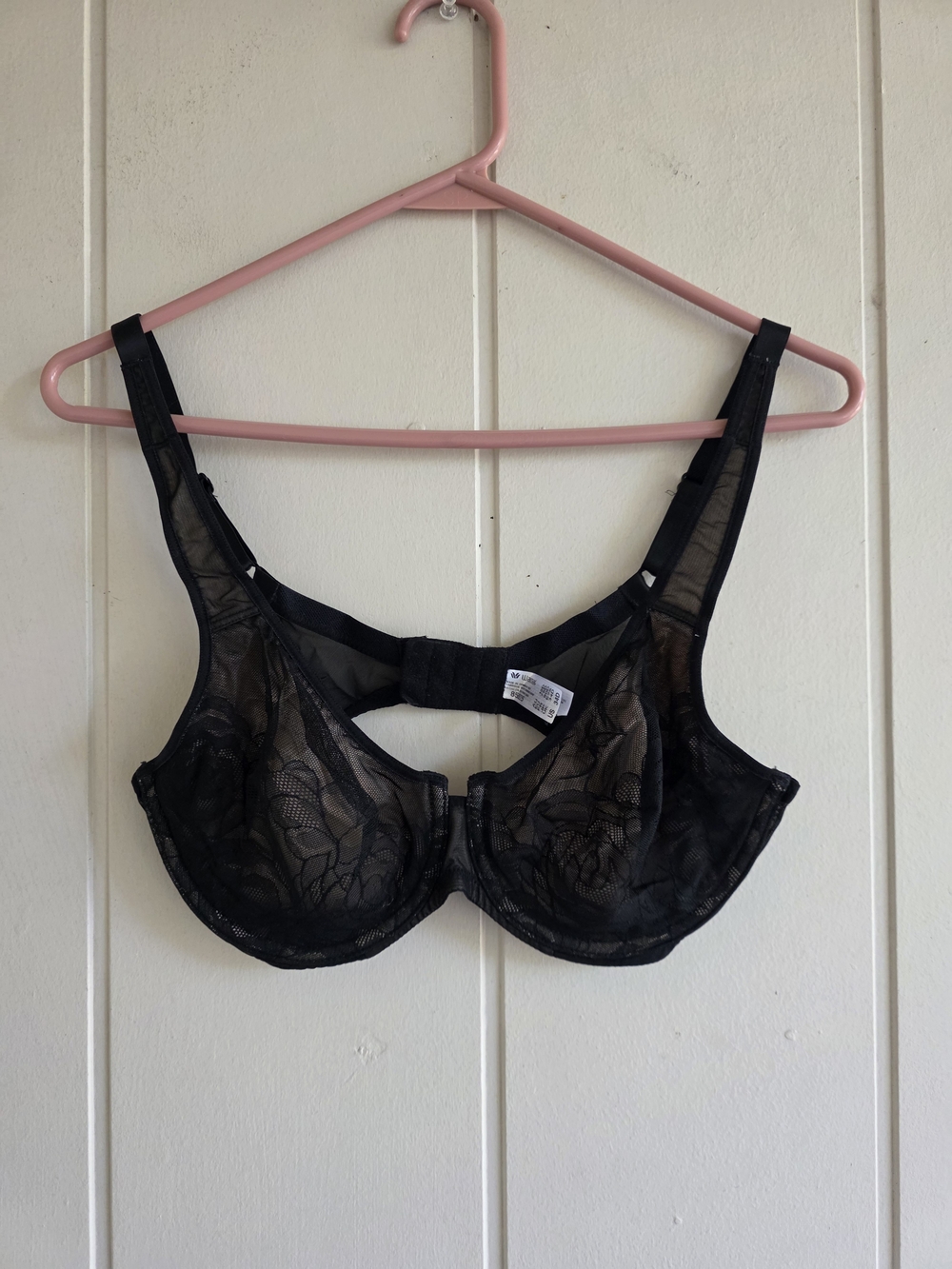 Wacoal Stark Beauty Black Lace 34D Full Coverage